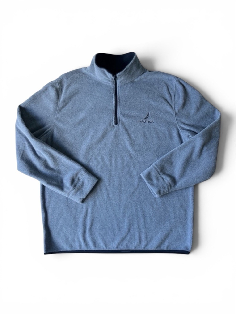 Nautica 1/4 Zip Fleece Pullover Blue XXL